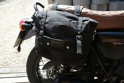 boční brašny na motocykl Heritage, OXFORD - Anglie (černé, objem 40 l, pár)