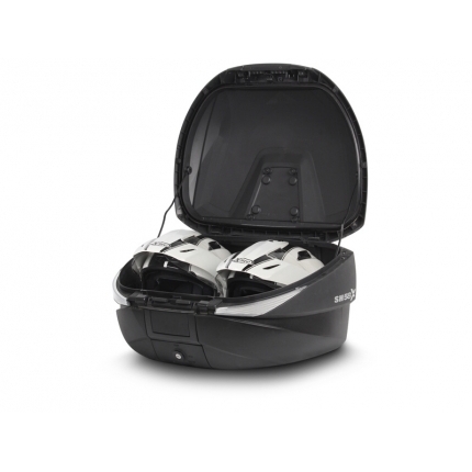 SHAD Vrchní kufr na motorku SH58X karbon (rozšiřitelný koncept) se zámkem PREMIUM