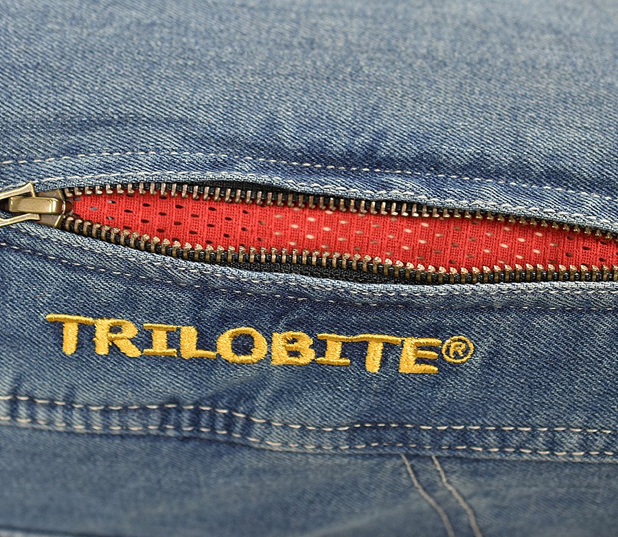 TRILOBITE pánské kalhoty 661 PARADO SLIM FIT modré prodloužené