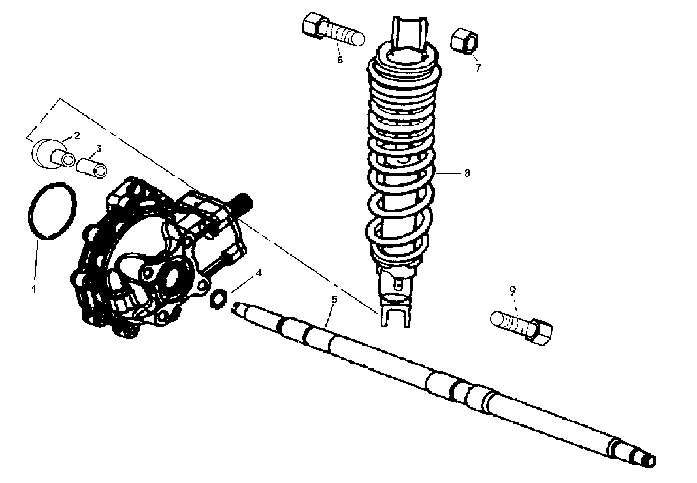 Linhai zadní tlumič SHOCK ABSORBER REAR 20908
