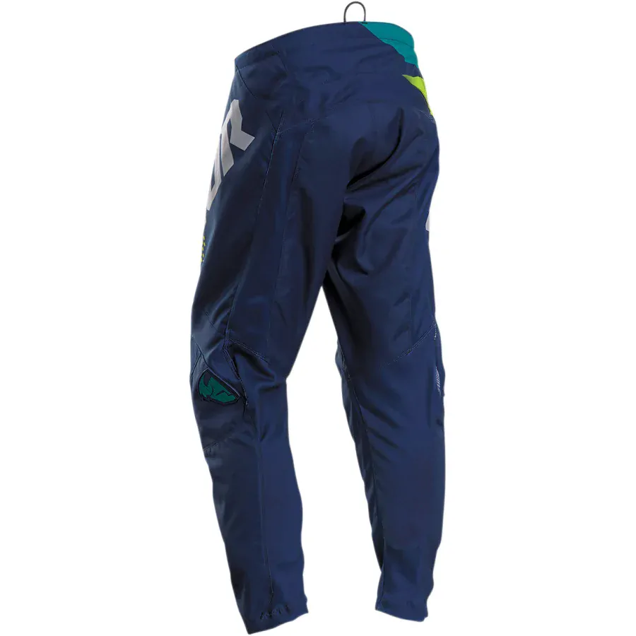 THOR dětské kalhoty MX THOR SECTOR tm.modrá/žlutá