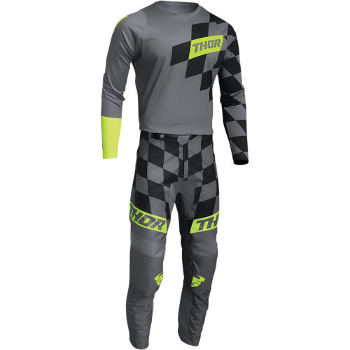 THOR dětský dres SECTOR BIRDROCK šedá/žlutá 