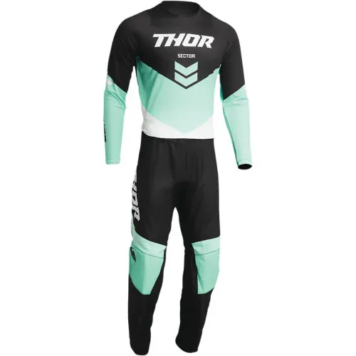 THOR dětské kalhoty SECTOR CHEV černá/mátová