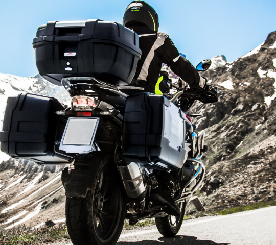 Kufry na moto KGR46N GARDA 46l, KAPPA (černý, kompozit) SADA2