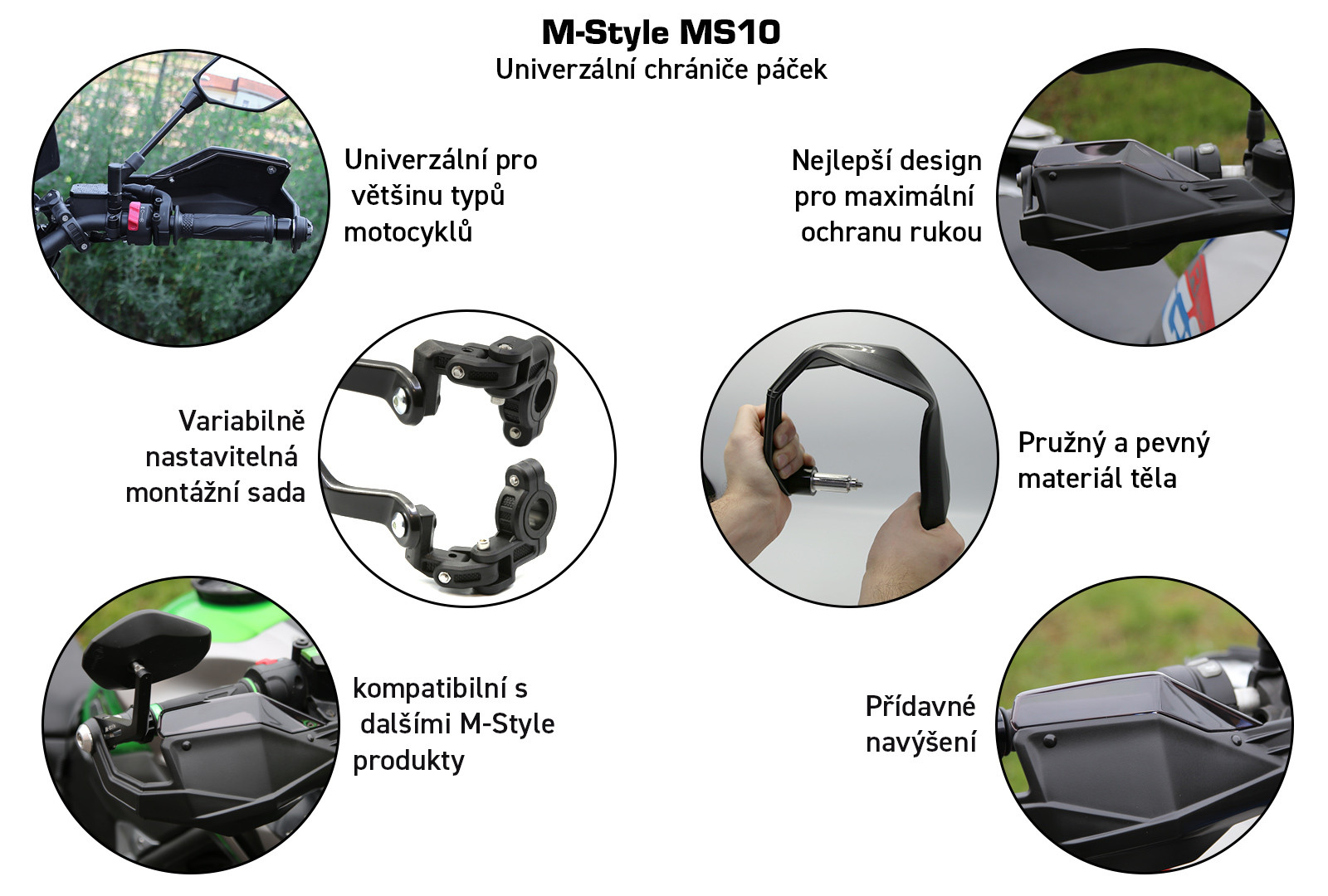 M-Style MS10 Kawasaki chrániče páček – blastery