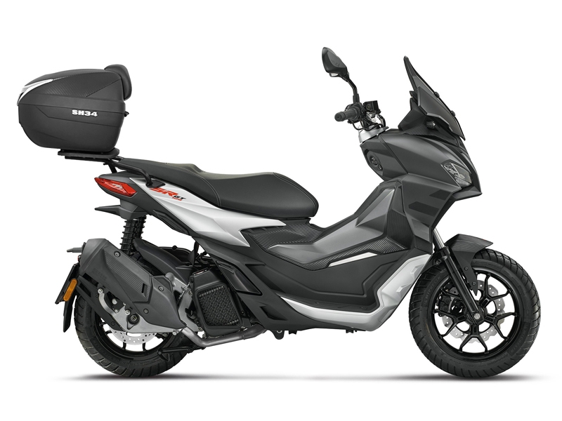 Zadní box Shad SH34 + plotna + montážní sada Aprilia SR GT 125/200