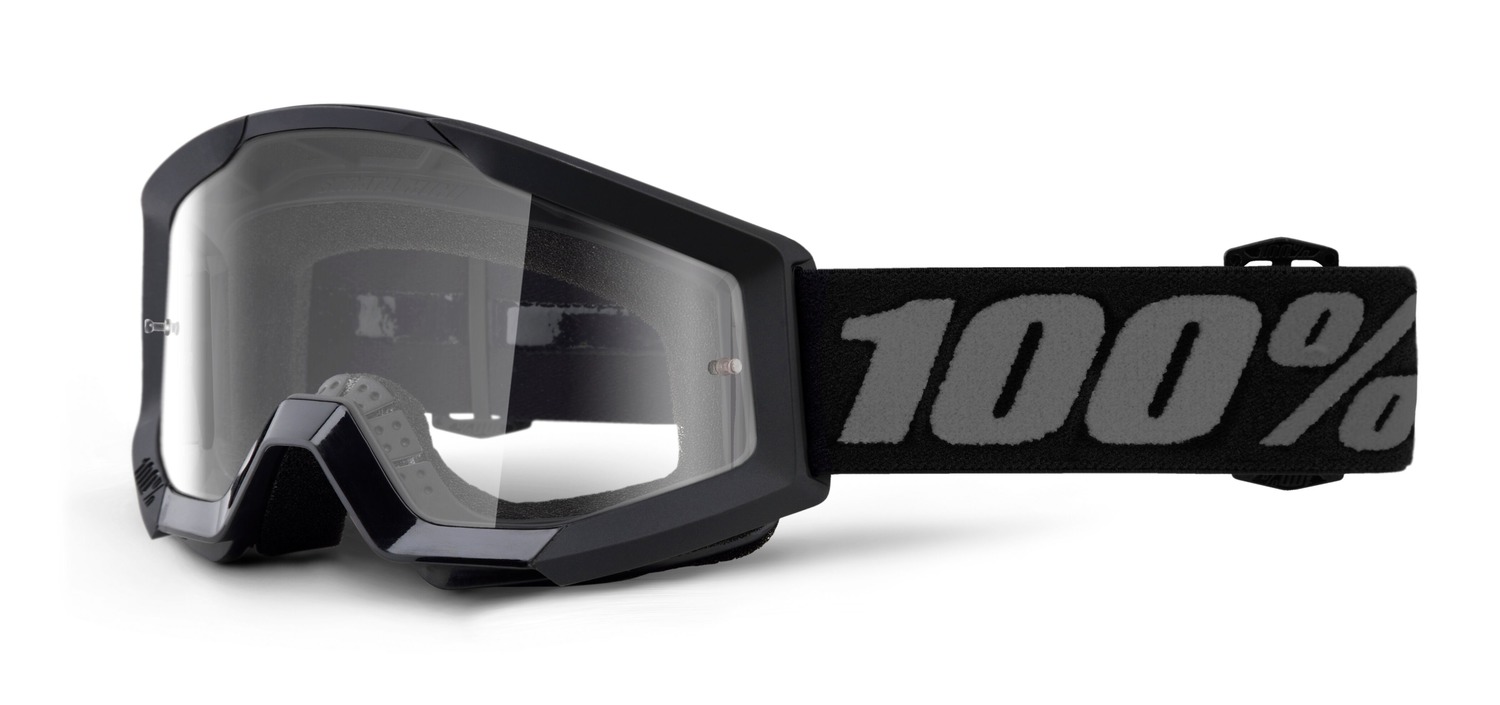 100% dětské motokrosové brýle STRATA MINI Gron black