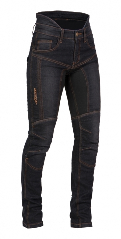MBW Dámské kevlarové jeans REBEKA černé