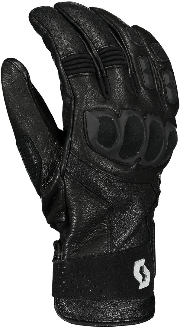 SCOTT Pánské kožené moto rukavice Sport ADV black
