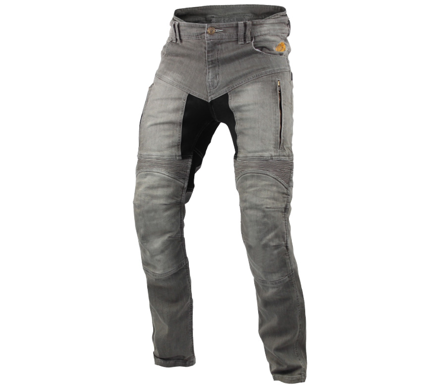 TRILOBITE pánské kalhoty 661 PARADO SLIM FIT šedé prodloužené