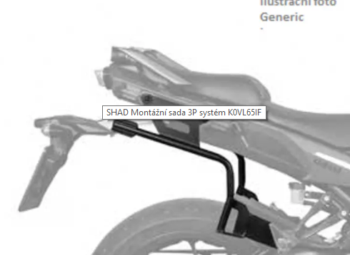 SHAD Montážní sada 3P systém pro KAWASAKI Vulcan S 650 2015-