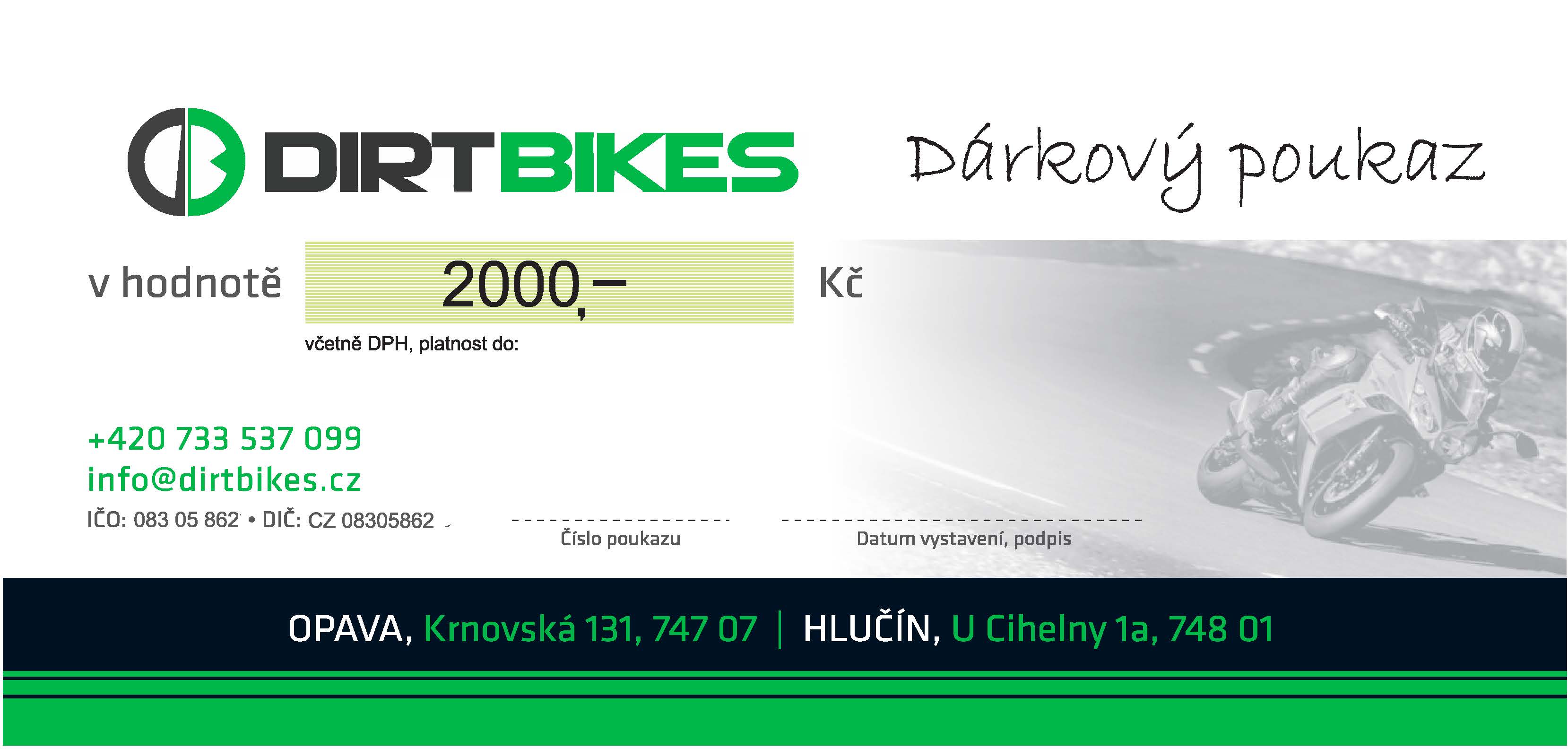 Dárkový poukaz 2000 Kč