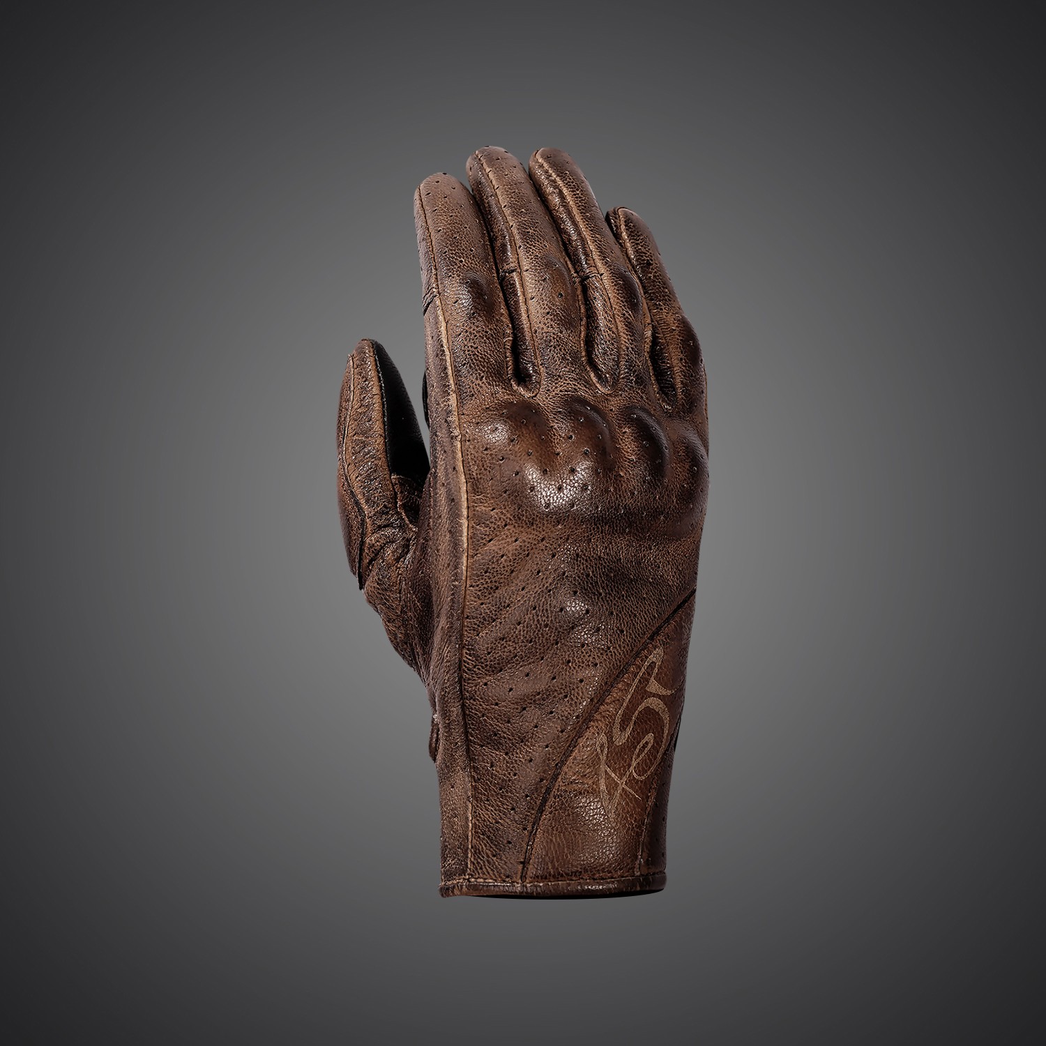 4SR Dámské kožené moto rukavice Monster brown