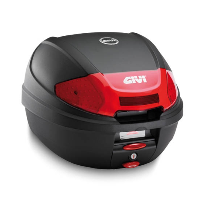 E 300N2 kufr GIVI černý s novým otevíráním tlačítkem (Monolock s vlastní plotnou), objem 30 ltr.