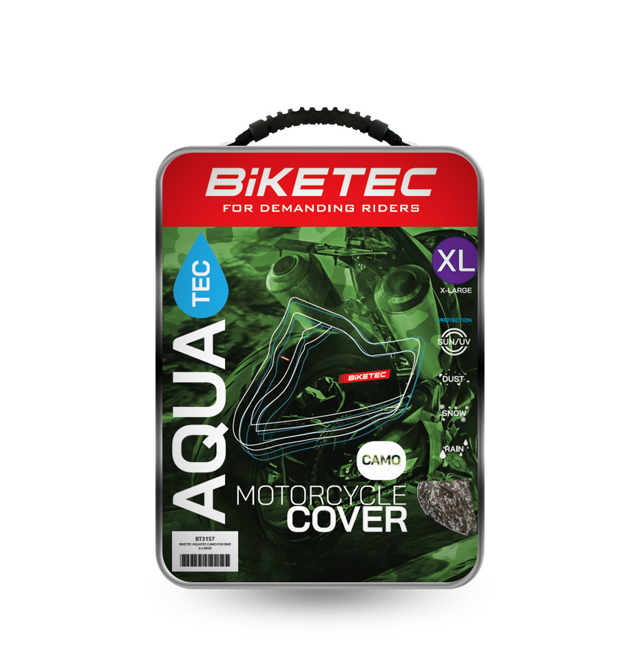 plachta - garáž na motorku BIKETEC Aquatec (camo) XL
