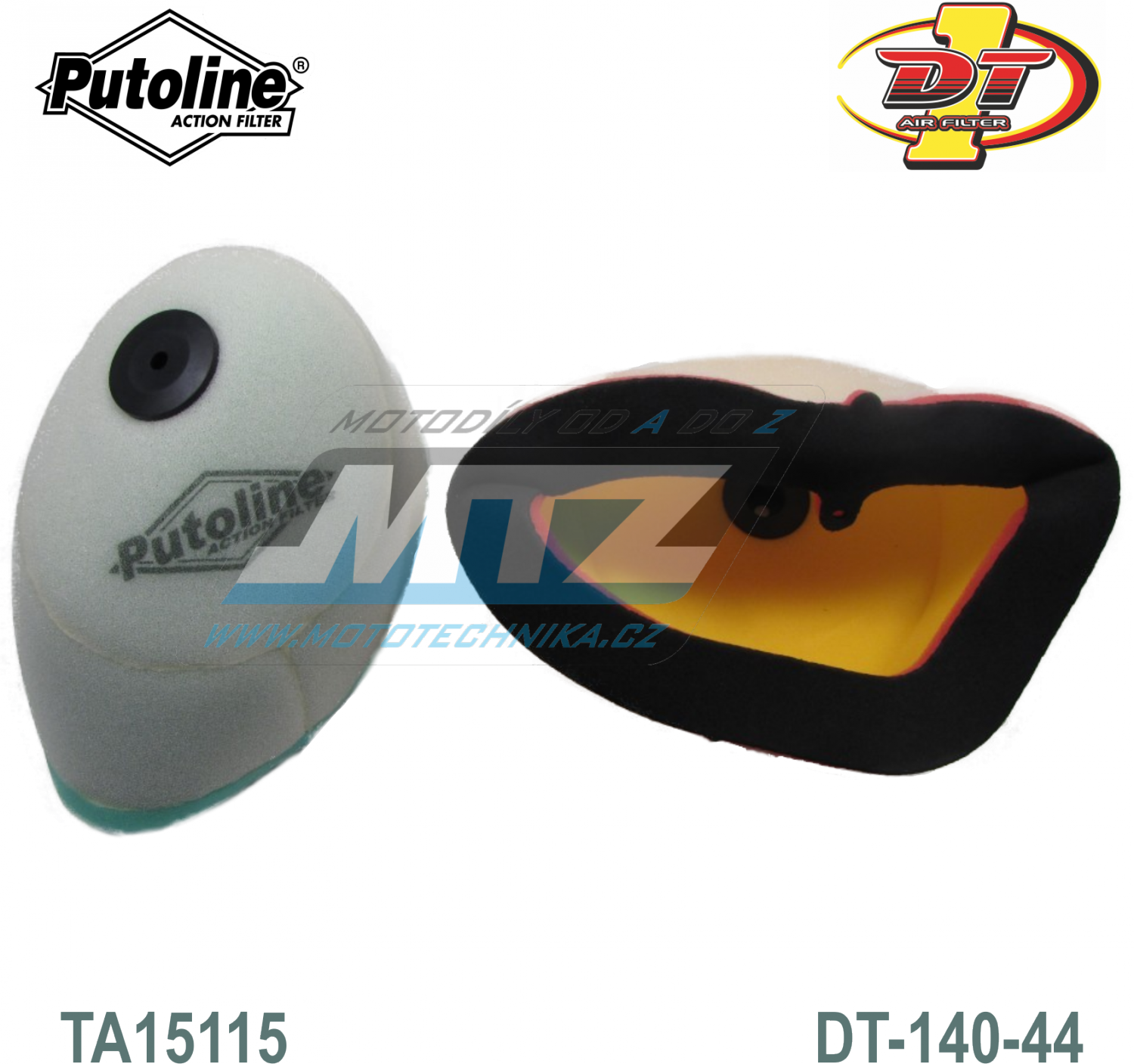 Putoline Filtr vzduchový - Kawasaki KX125 + KX250 / 97-02