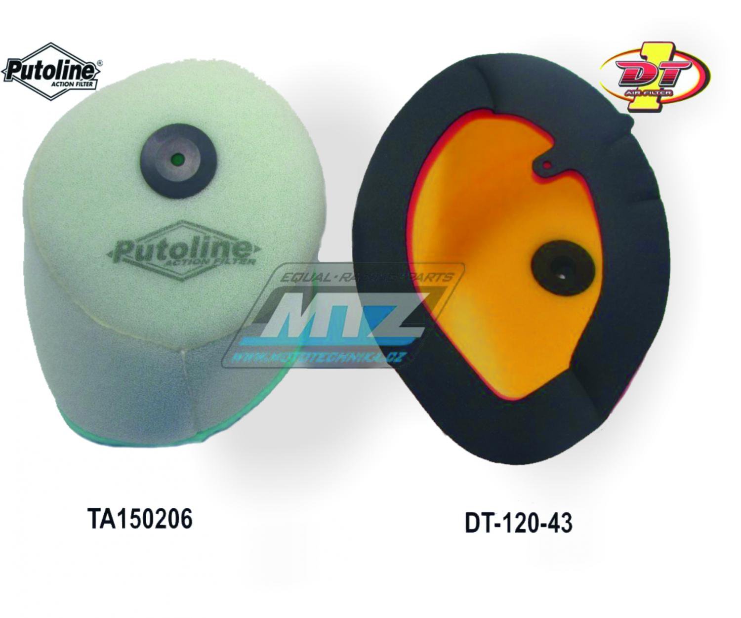 Putoline Filtr vzduchový - Honda CR125R + CR250R + CR500R / 00-01