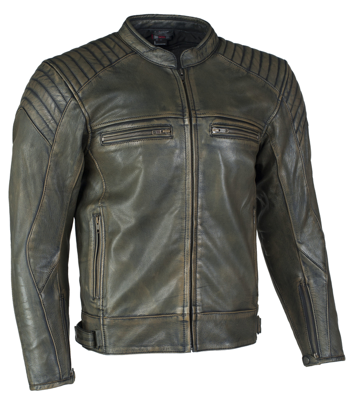 MBW Pánská kožená moto bunda PEET