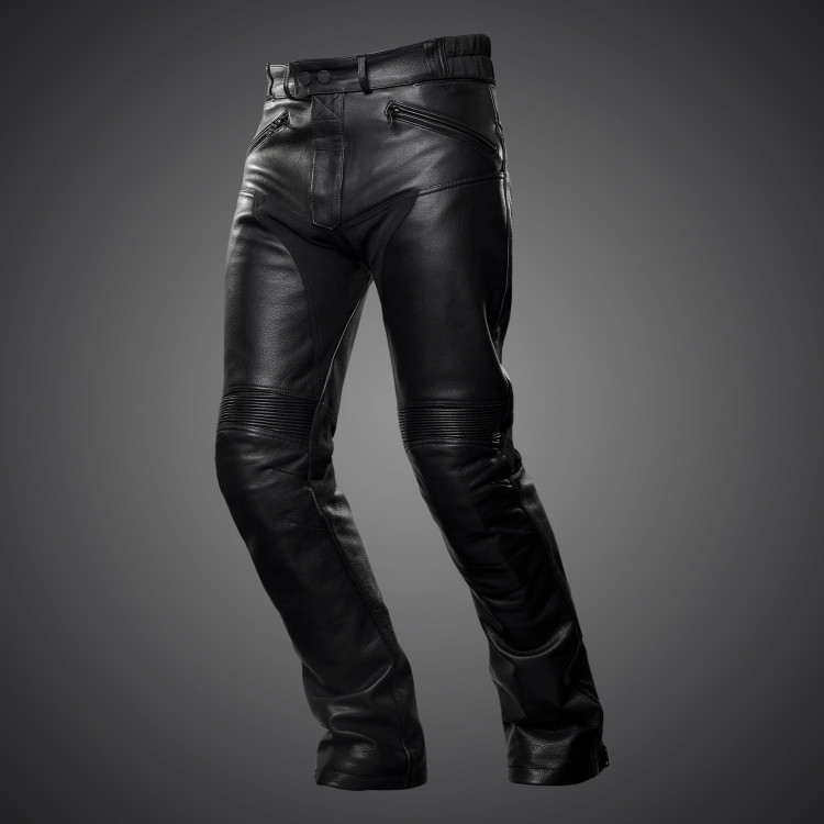 4SR Dámské kožené moto kalhoty Naked Shine černé
