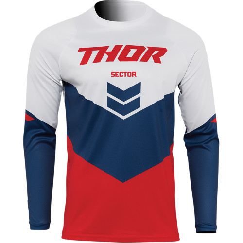 THOR dres SECTOR CHEV červená/tm.modrá