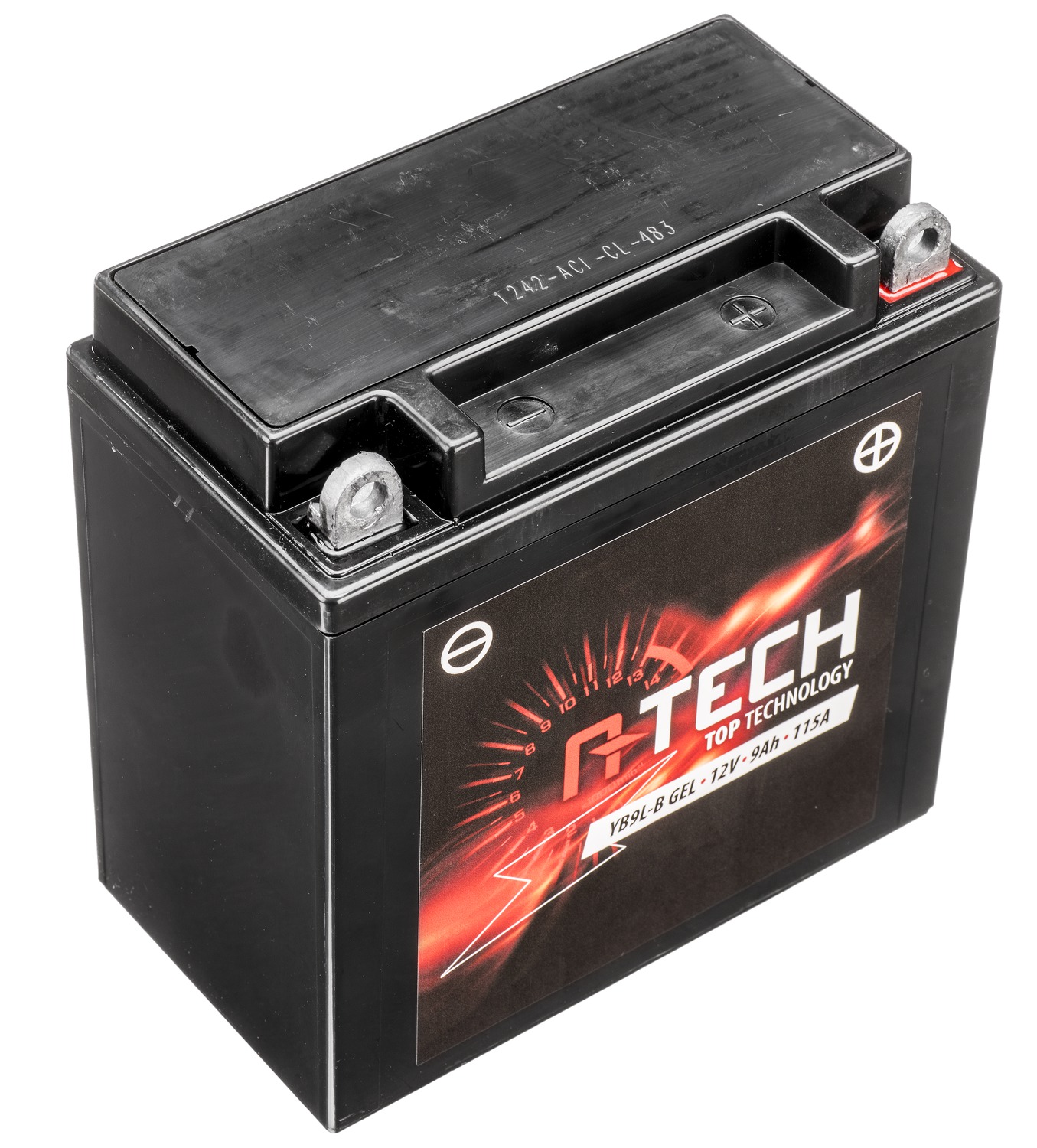 baterie 12V, YB9L-B GEL, 9Ah, 115A, bezúdržbová gel 135X75X139 a-tech