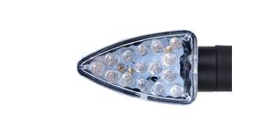 blinkr LED Arrow krátký, OXFORD (čiré sklíčko, černý plášť, pár)