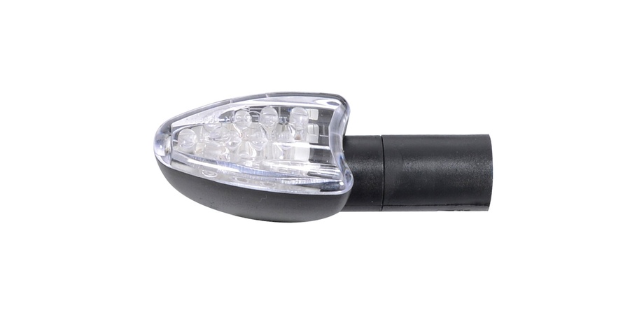 blinkr LED Arrow dlouhý, OXFORD (čiré sklíčko, černý plášť, pár)