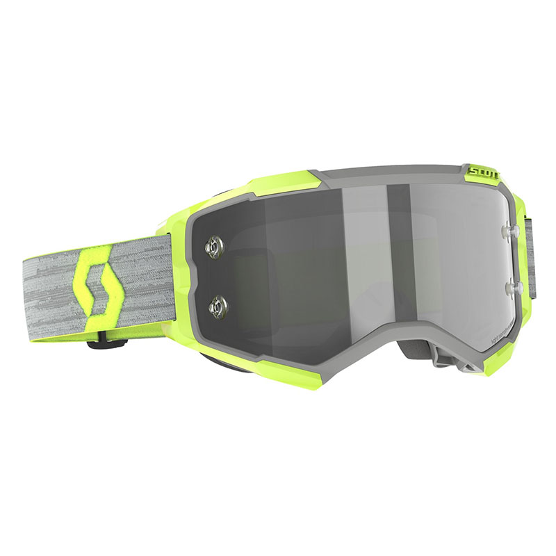 SCOTT Motokrosové brýle FURY CH grey yellow light sensitive grey works