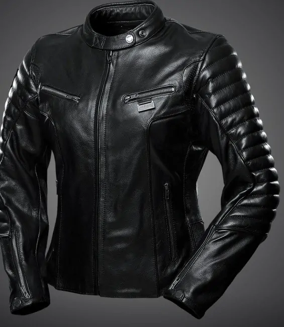 4SR Dámská kožená moto bunda B-Monster Lady černá