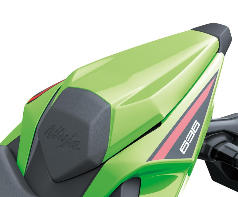 Kryt sedadla spolujezdce pro Ninja ZX-6R - Metallic Graphite Gray