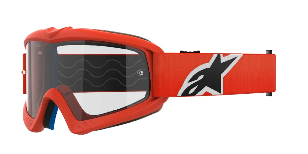 Alpinestars brýle VISION YOUTH CORP, ALPINESTARS, dětské (oranžová, čiré plexi)
