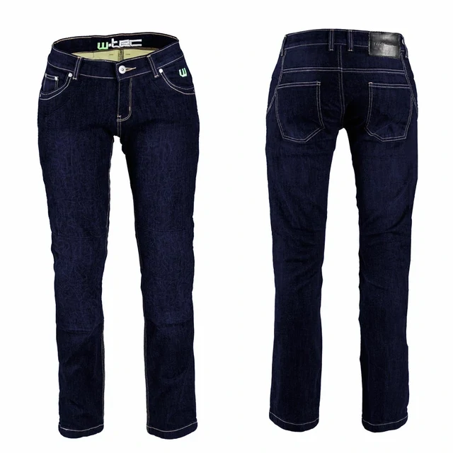 W-TEC dámské moto jeansy B-2011 modré