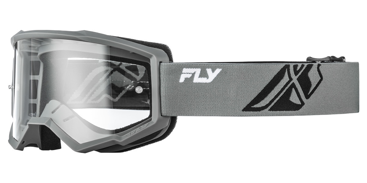 FLY RACING dětské brýle FOCUS stříbrné/černé