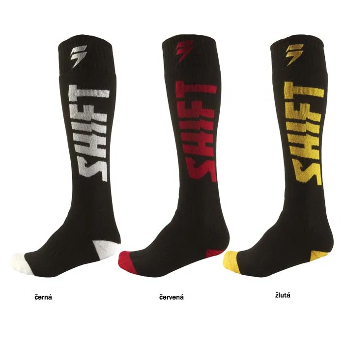 Dětské podkolenky Shift Youth Moto Sock černá/bílá