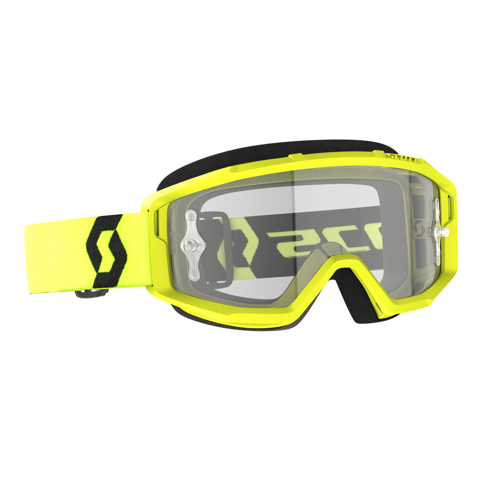 SCOTT Motokrosové brýle PRIMAL CLEAR yellow black clear works