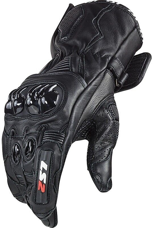 LS2 Pánské kožené moto rukavice SWIFT RACING BLACK