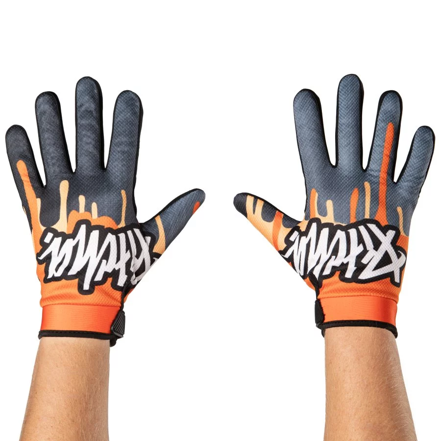 PITCHA moto rukavice DRIPP orange black