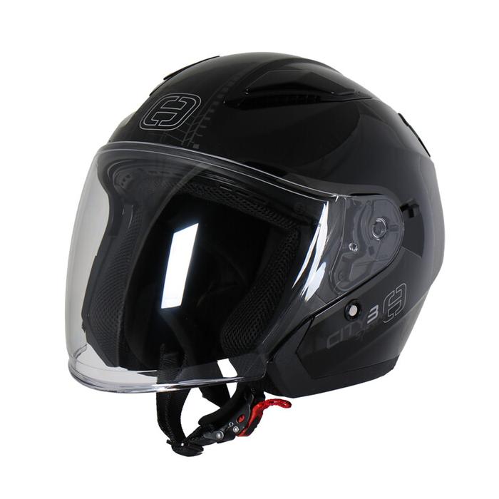SPEEDS skúrtová moto přilba City III Black