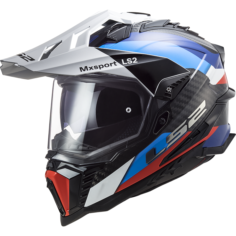 LS2 Enduro moto přilba MX701 EXPLORER C FRONTIER G.BLACK BLUE