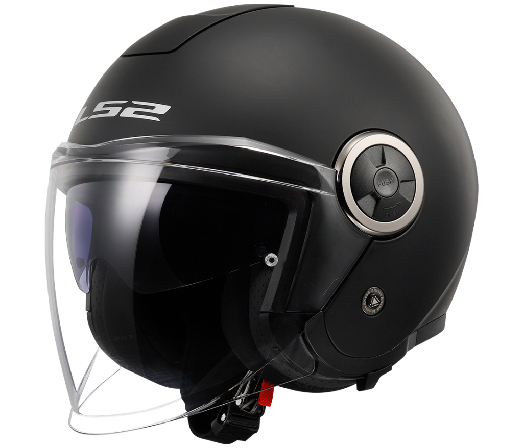 LS2 Otevřená moto přilba OF620 CLASSY SOLID MATT BLACK