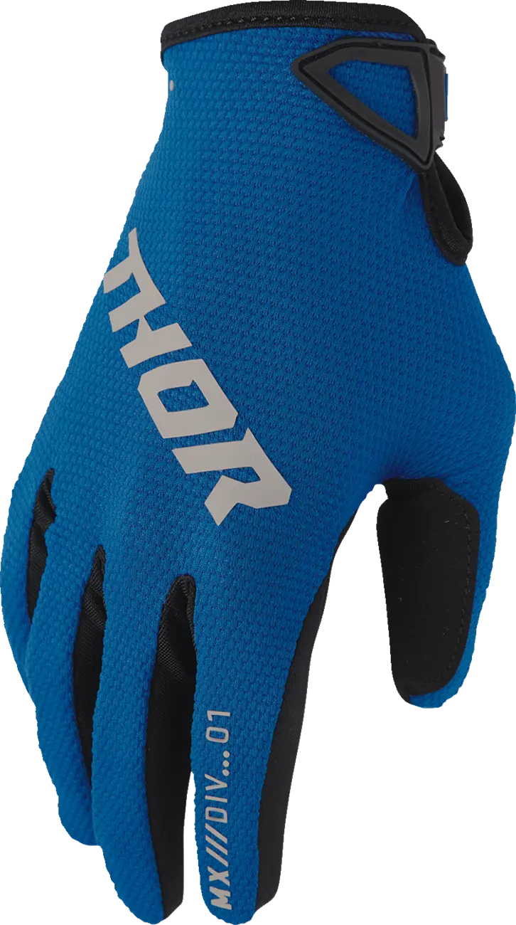 Dětské moto rukavice THOR Youth Ridemode Static Gloves modrá