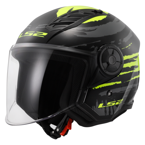 LS2 otevřená moto přilba OF616 AIRFLOW II BRUSH BLACK H-V YELLOW-06