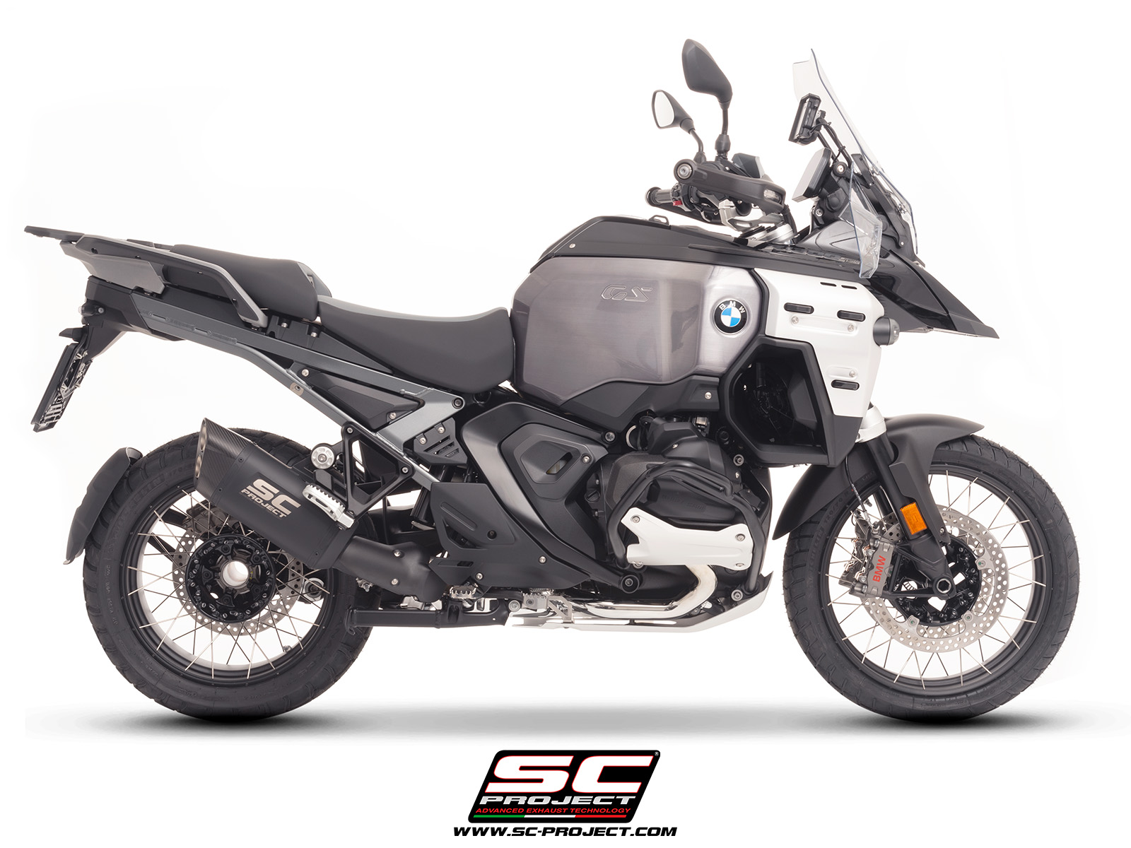 SC-PROJECT titanový výfuk matně černý Adventure-R BMW R 1300 GS Adventure 2025 E5+