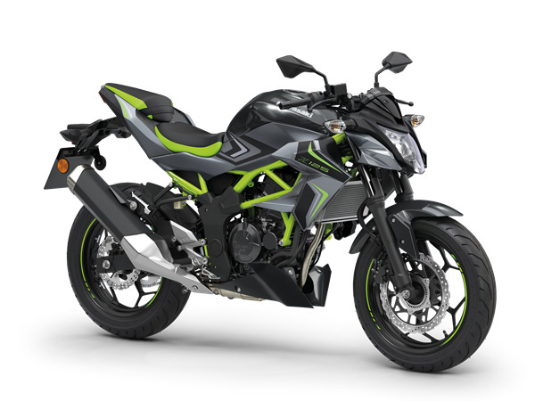 KAWASAKI Z125 MY26 Pearl Storm Grey / Ebony