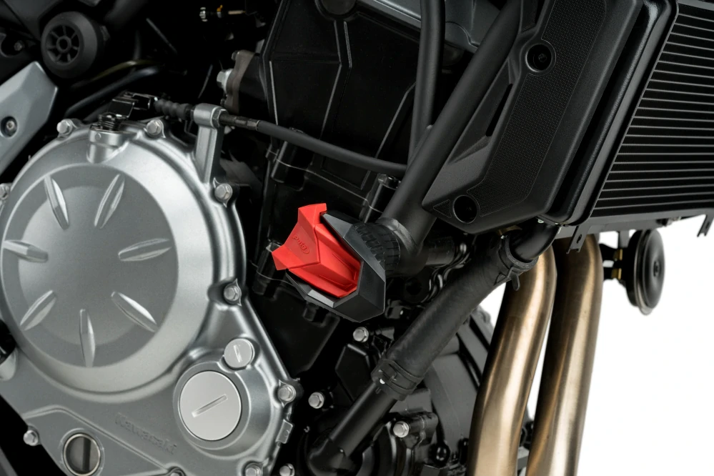 Padací rámy protektory PUIG R19 Červené - Kawasaki Z500 2024-