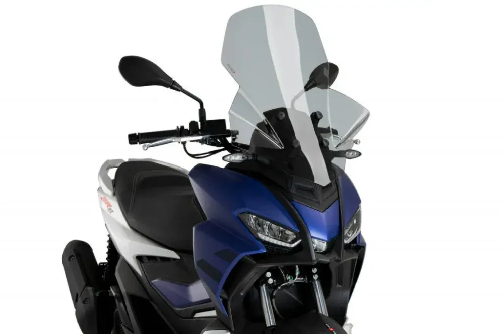Plexi štít PUIG 21482F V-TECH LINE TOURING tmavě kouřové Aprilia SR GT 125