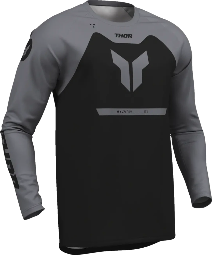 Dětský moto dres THOR Youth Ridemode Menace Jersey černá/šedá