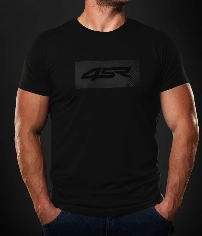 4SR Tričko Logo Carbon Black