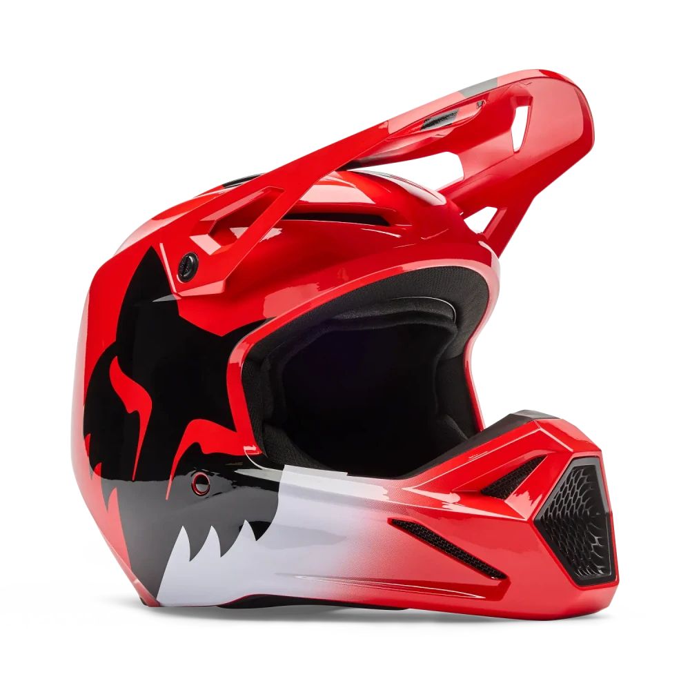 Pánská moto helma FOX V1 Shield červená