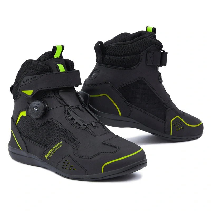 REBELHORN moto boty SPARK II černé fluo žluté